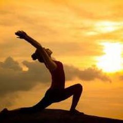 Yoga at sunset