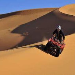 Quad bike in the desert